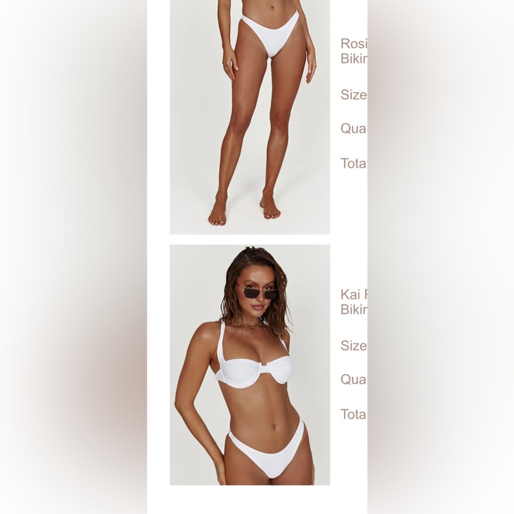 Meshki Nylon Ruched Bikini Set